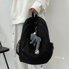 Waterproof Nylon Backpack Japanese Style Portable Large Capacity
