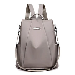 Women Nylon Travel Backpack Large Capacity Water-proof Gray