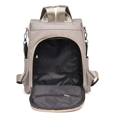Women Nylon Travel Backpack Large Capacity Water-proof Gray