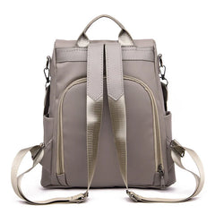 Women Nylon Travel Backpack Large Capacity Water-proof Gray