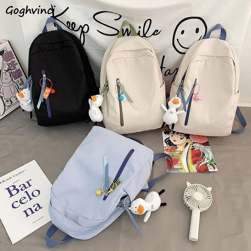 Women Panelled Casual Tote School Backpack Large Capacity