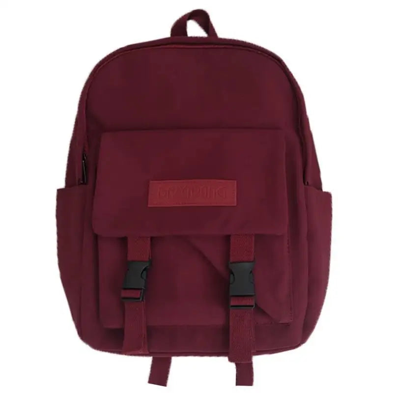 Canvas Patchwork Backpack Women Harajuku Travel Bag