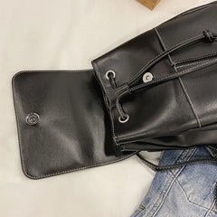 Backpack Women PU Waterproof Streetwear Casual Style Girls Female