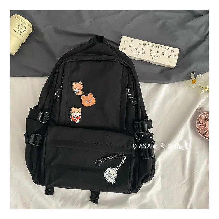 Backpack Women Multi-storage Travel Big Capacity Schoolbags Zipper Shoulder Bags