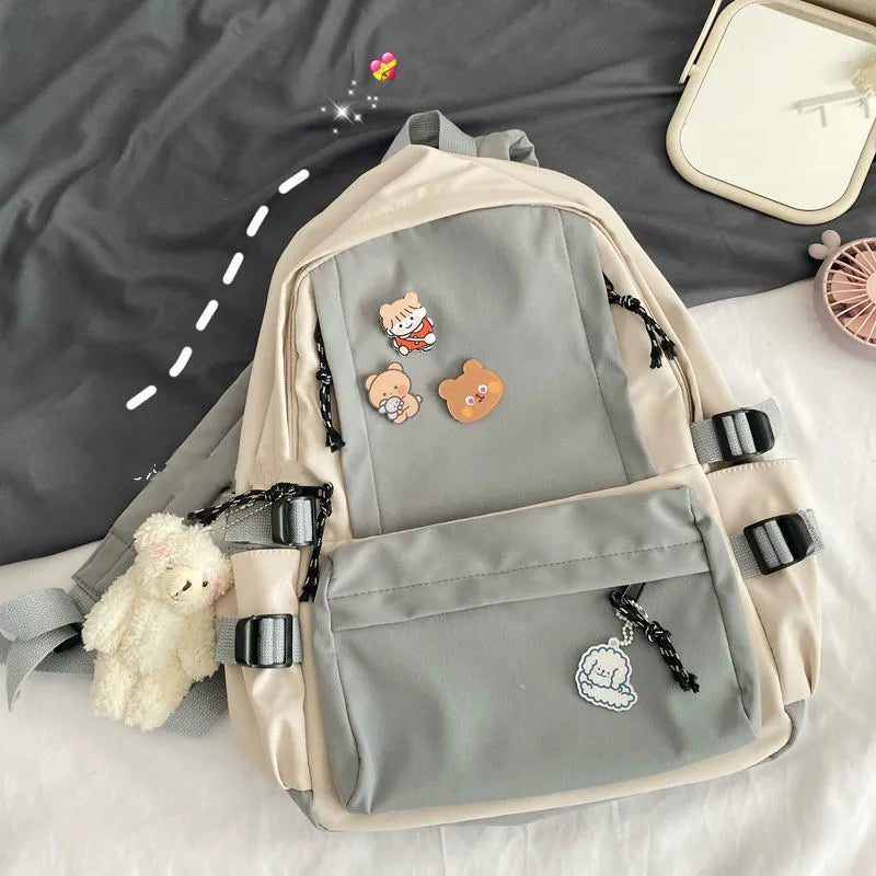 Backpack Women Multi-storage Travel Big Capacity Schoolbags Zipper Shoulder Bags