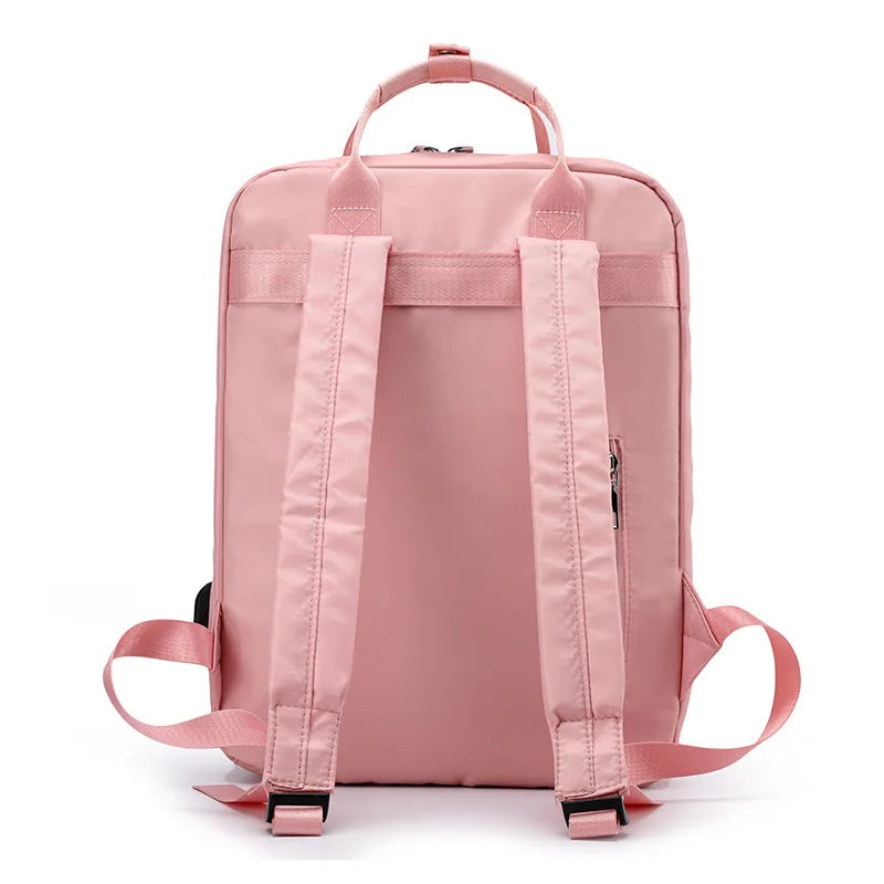 Waterproof Backpack for Teenage Girl Nylon Daily Travel Softback