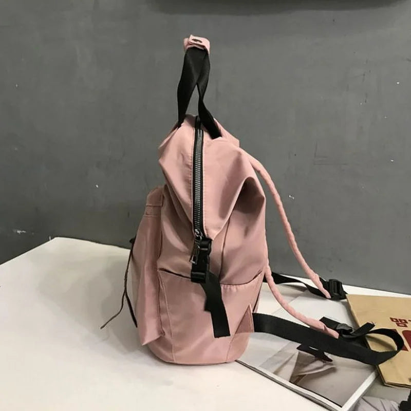 Waterproof Harajuku College Backpack All-match Portable Nylon Bag