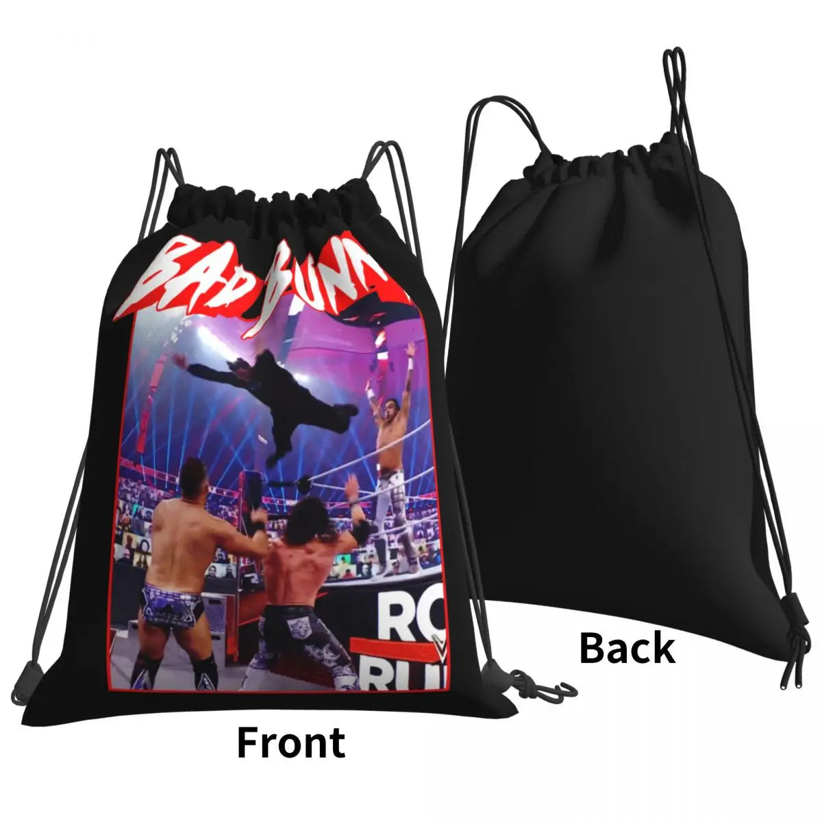 Bad Bunny Royal Rumble Splash Drawstring Bags Gym Bag Gym