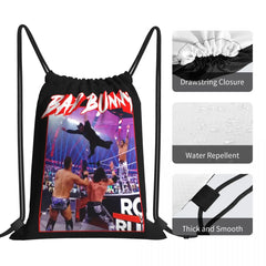 Bad Bunny Royal Rumble Splash Drawstring Bags Gym Bag Gym
