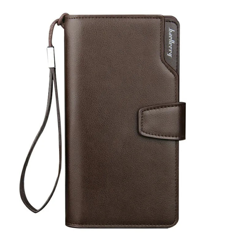 Baellery Men Wallets Casual Clutch Bag Long Wallet Handbag