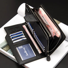Baellery Men Wallets Casual Clutch Bag Long Wallet Handbag