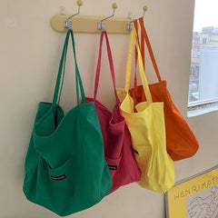 Large-capacity Canvas Tote Bag One-shoulder Japanese Style