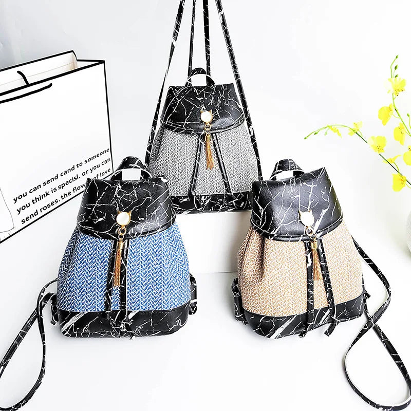 Large Capacity Drawstring Backpack for Women