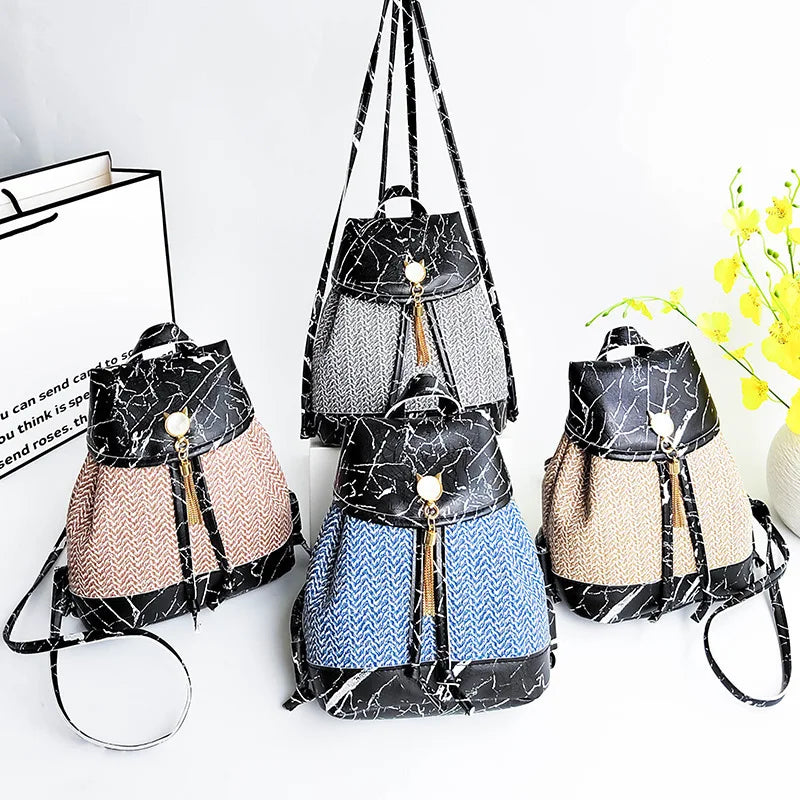 Large Capacity Drawstring Backpack for Women