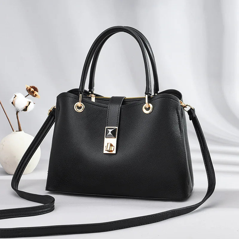Large Capacity Shoulder Messenger Handbag for Middle-Aged Women