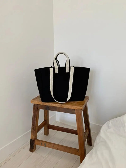 Koren Tote Bag Canvas Casual Shoulder Handbag