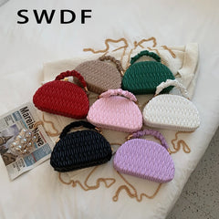 Small PU Leather Crossbody Sling Bag for Women Shoulder Handbag