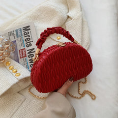 Small PU Leather Crossbody Sling Bag for Women Shoulder Handbag