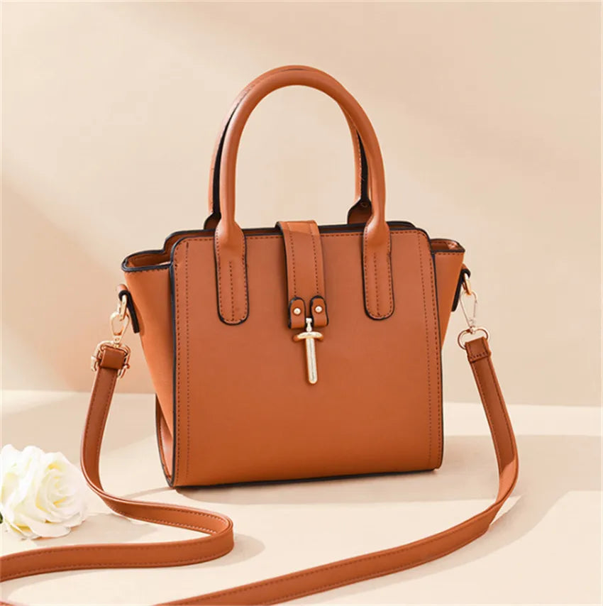 Small Wings Handbag Women PU Bag Black
