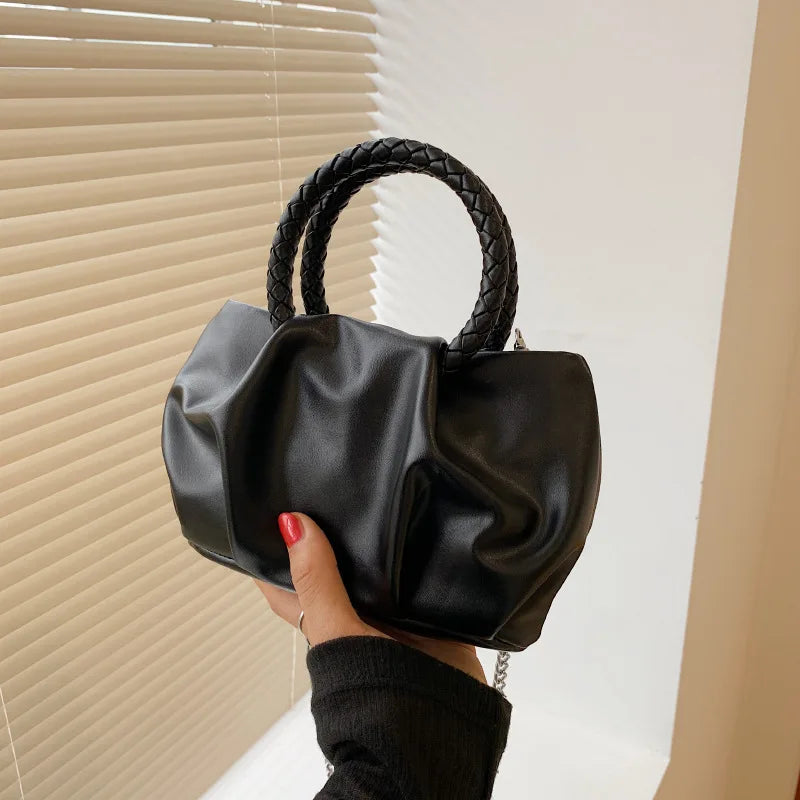European American Women's Bags Fold Bag Cloud Bag Mini Messenger Handbag