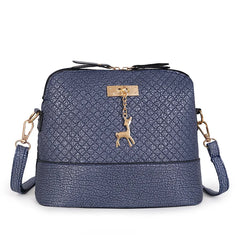 Women's Crossbody Shoulder Bag PU Zipper Bag Scratch Resistant Female Messenger