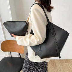 Large-Capacity Shoulder Bag Tote Bag Bucket Bag - Japan & South Korea Style