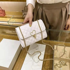 High-end Rhombus Chain Bag PU Messenger Bag Women
