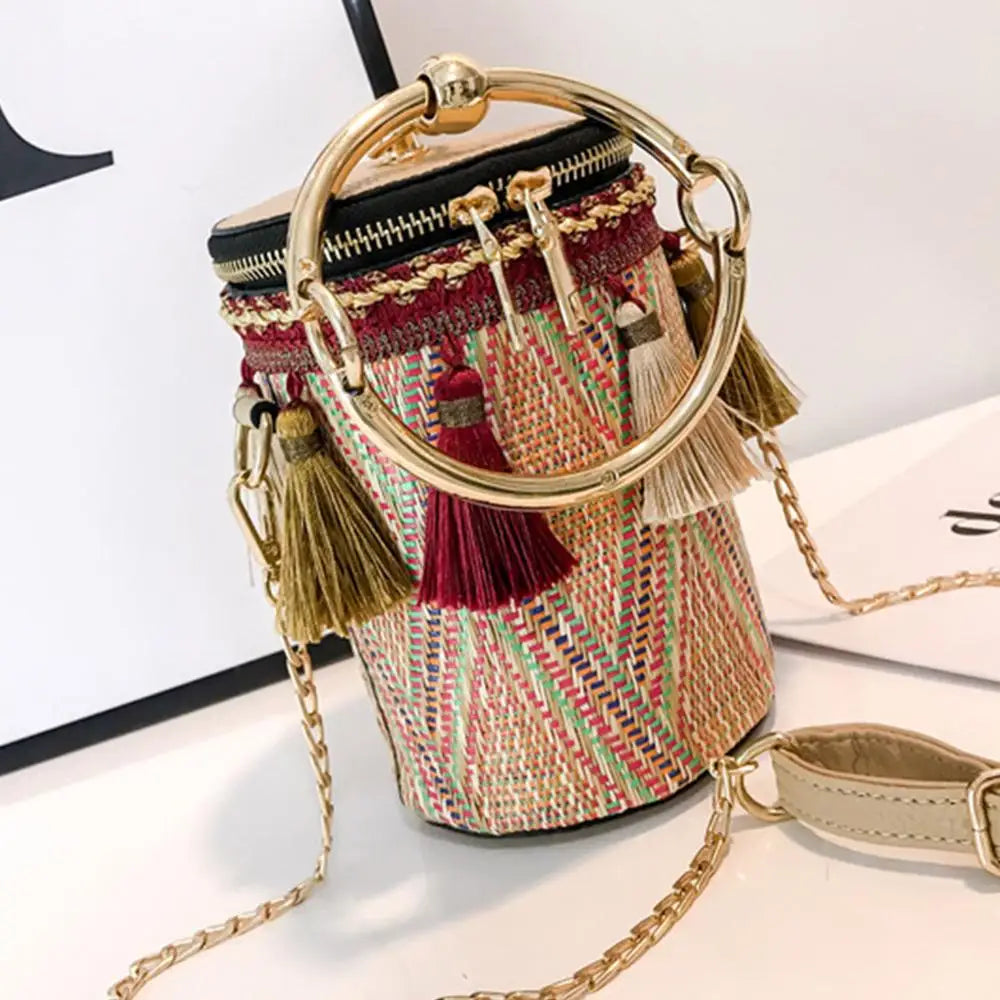 Small Shoulder Bag For Women Messenger Bag Ladies Handbag With Tassels