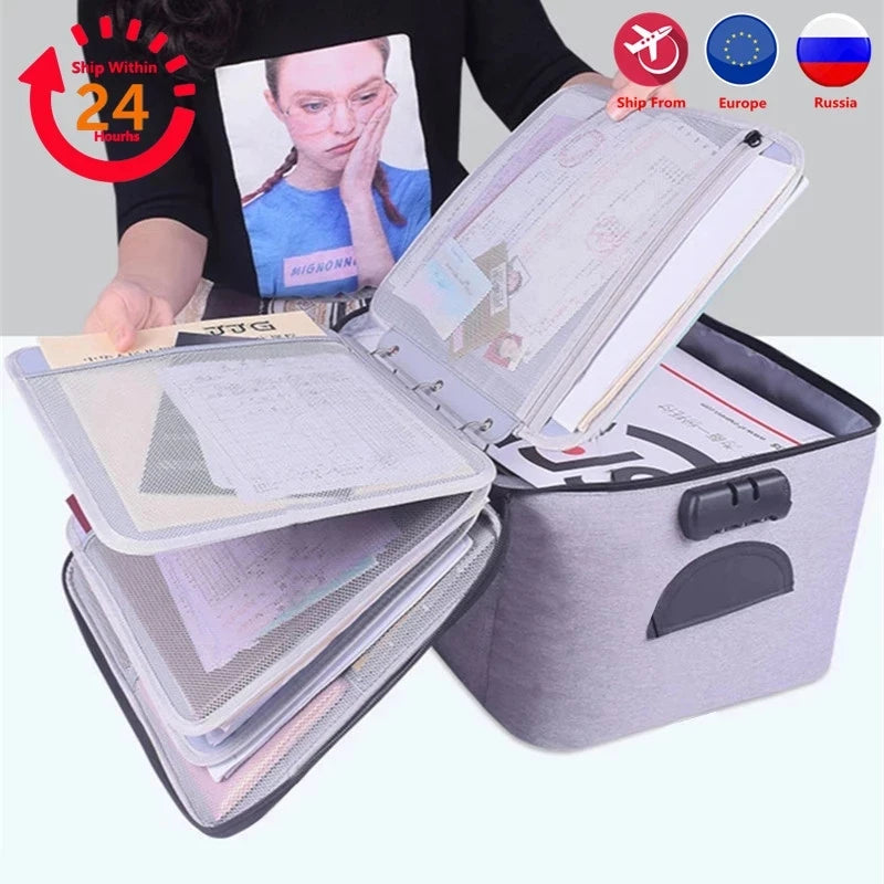 Document Organizer Briefcase for Men and Women