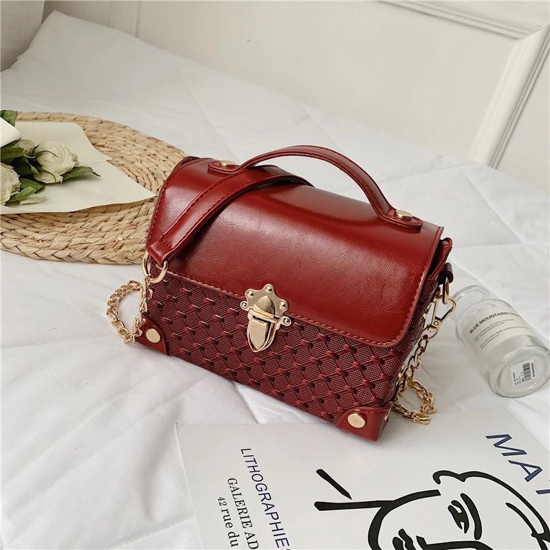 Leather Box Women's Handbag Tote Navy