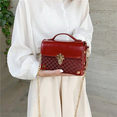 Leather Box Women's Handbag Tote Navy