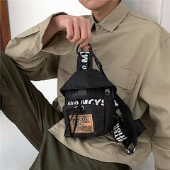 Men's Sports Messenger Bag Ins Mini Satchel Backpack Purse Chest Bag