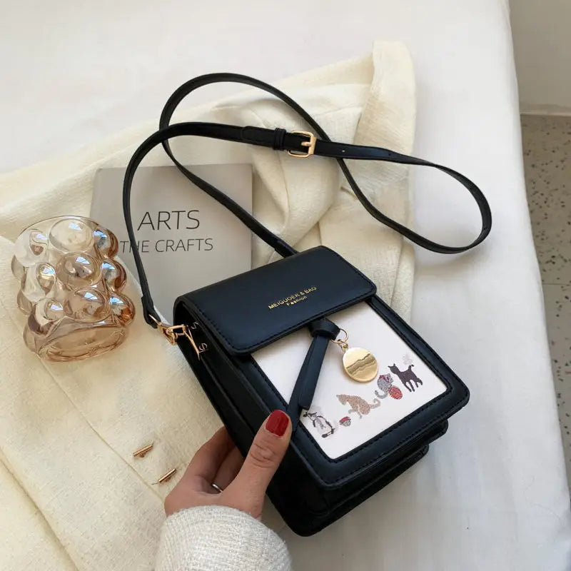 Sweet Mini Phone Bag Casual Music Shoulder Messenger Small Bag Women