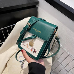 Sweet Mini Phone Bag Casual Music Shoulder Messenger Small Bag Women