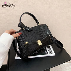 Stone Pattern Shoulder Bag for Women, All-Match Travel Handbag