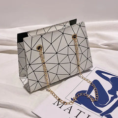 Women's Schoolgirl Rhombus Chain Small Square Bag Messenger Shoulder Bag