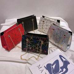 Women's Schoolgirl Rhombus Chain Small Square Bag Messenger Shoulder Bag
