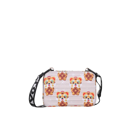 Tiger Print Shoulder Messenger Bag Western Wild Small Square Bag