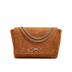 Women's High-End One-Shoulder Messenger Bag with Metal Chain