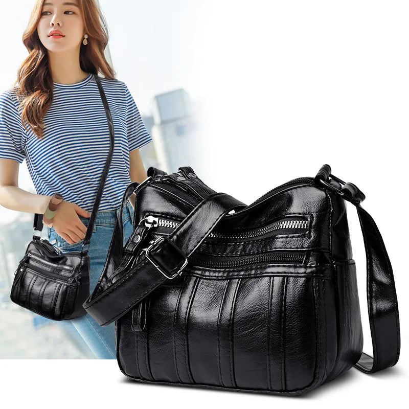 Women's Contrast Small Square Bag Fashionable Single Shoulder Messenger Bag