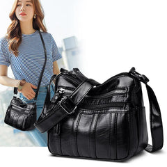 Women's Contrast Small Square Bag Fashionable Single Shoulder Messenger Bag