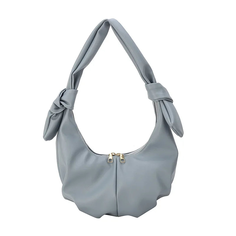 Spring Texture Women's One-Shoulder Dumpling Bag
