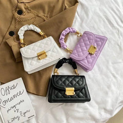 Shoulder Bag Women Bag PU Leather Soft Leather Small Square Bag