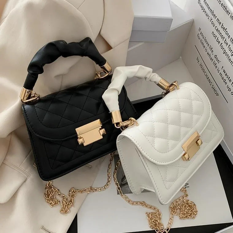 Shoulder Bag Women Bag PU Leather Soft Leather Small Square Bag