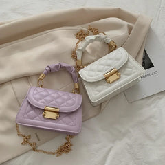 Shoulder Bag Women Bag PU Leather Soft Leather Small Square Bag
