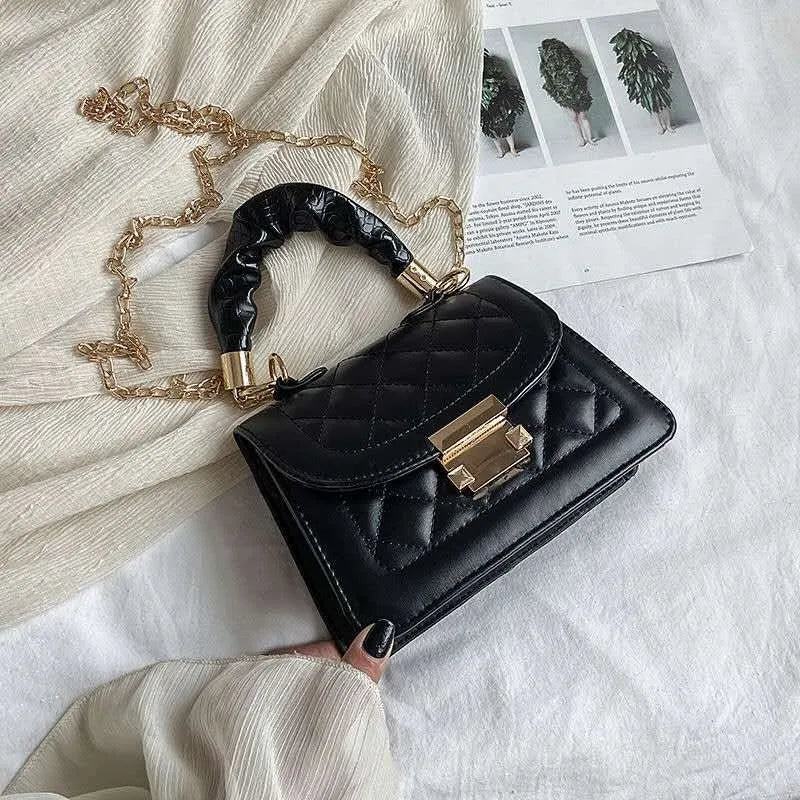 Shoulder Bag Women Bag PU Leather Soft Leather Small Square Bag