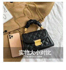 Shoulder Bag Women Bag PU Leather Soft Leather Small Square Bag