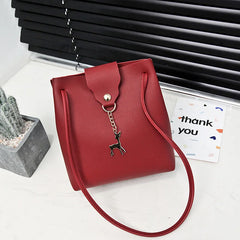 Fawn Pendant One Shoulder Messenger Bag Crossbody Bag for Women