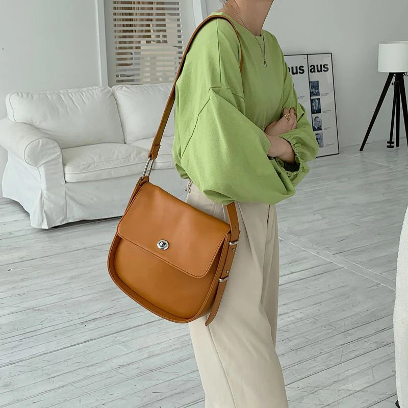 High-Quality Saddle Bag Messenger Shoulder Bag for Women