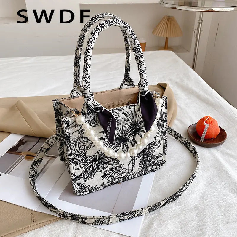 Large Canvas Tote Bag for Women, Top Handle Shoulder Bag